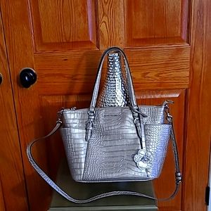 Dana Buchman, med size, metallic gold shoulder bag.